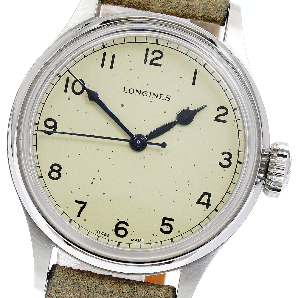 LONGINES Heritage Military L2.819.4 beige Dial Automatic Men's Watch_889736