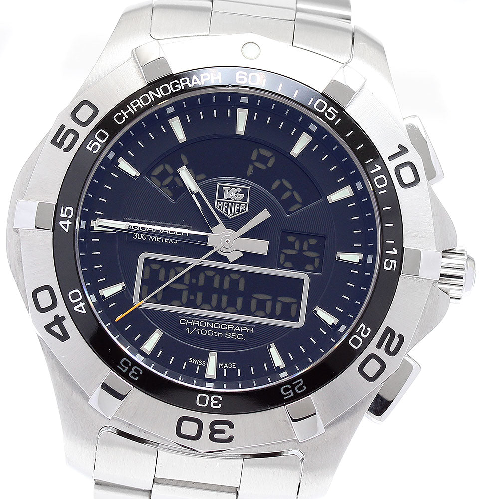 TAG HEUER Aqua Racer Chronometer CAF1010 black Dial Quartz Men's Watch_889756