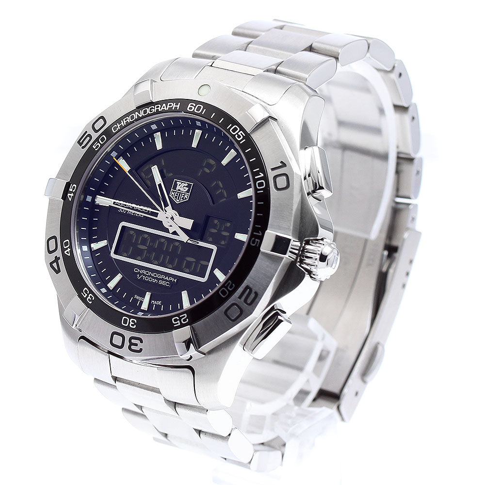 TAG HEUER Aqua Racer Chronometer CAF1010 black Dial Quartz Men's Watch_889756