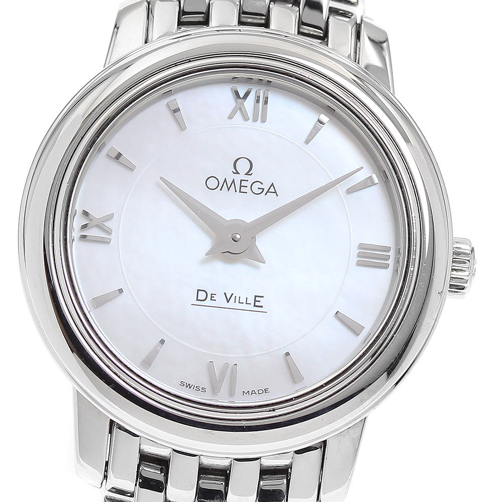OMEGA De Ville Prestige 424.10.24.60.05.001 Shell dial White shell Dial Quartz Ladies Watch_889776