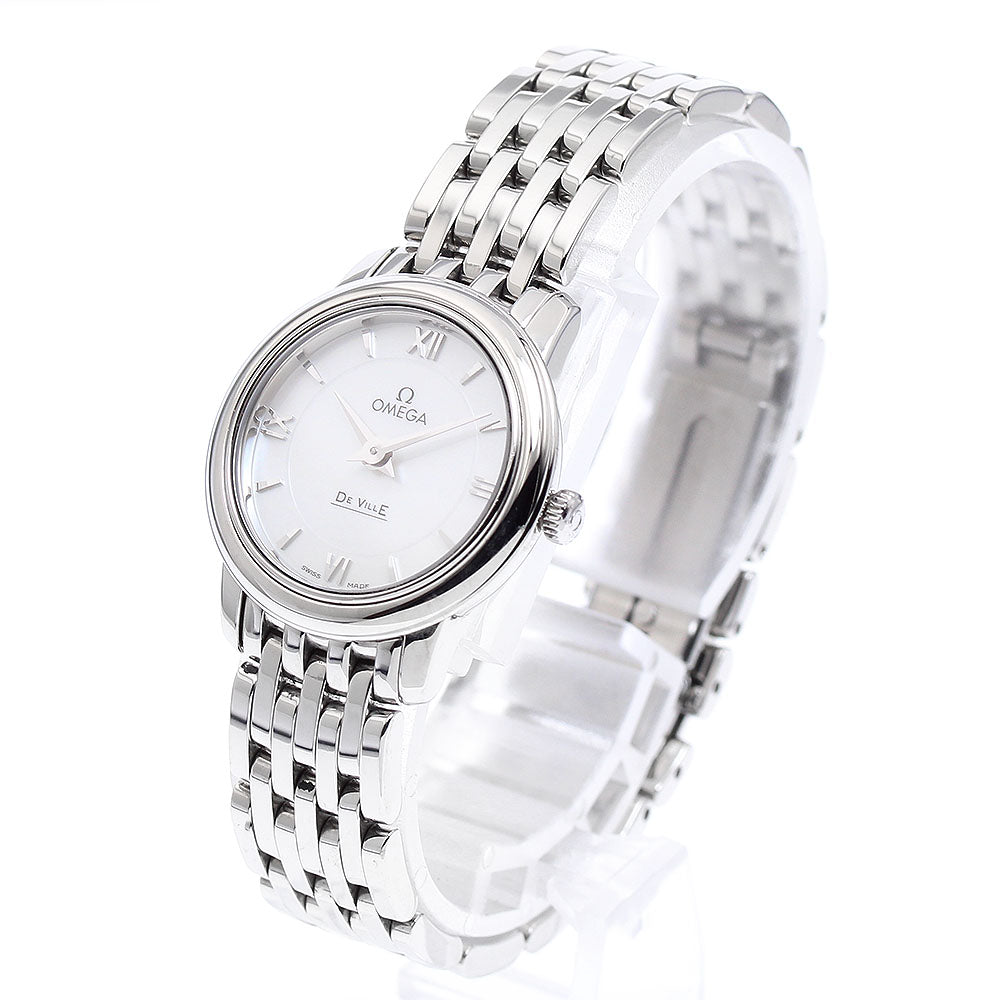 OMEGA De Ville Prestige 424.10.24.60.05.001 Shell dial White shell Dial Quartz Ladies Watch_889776
