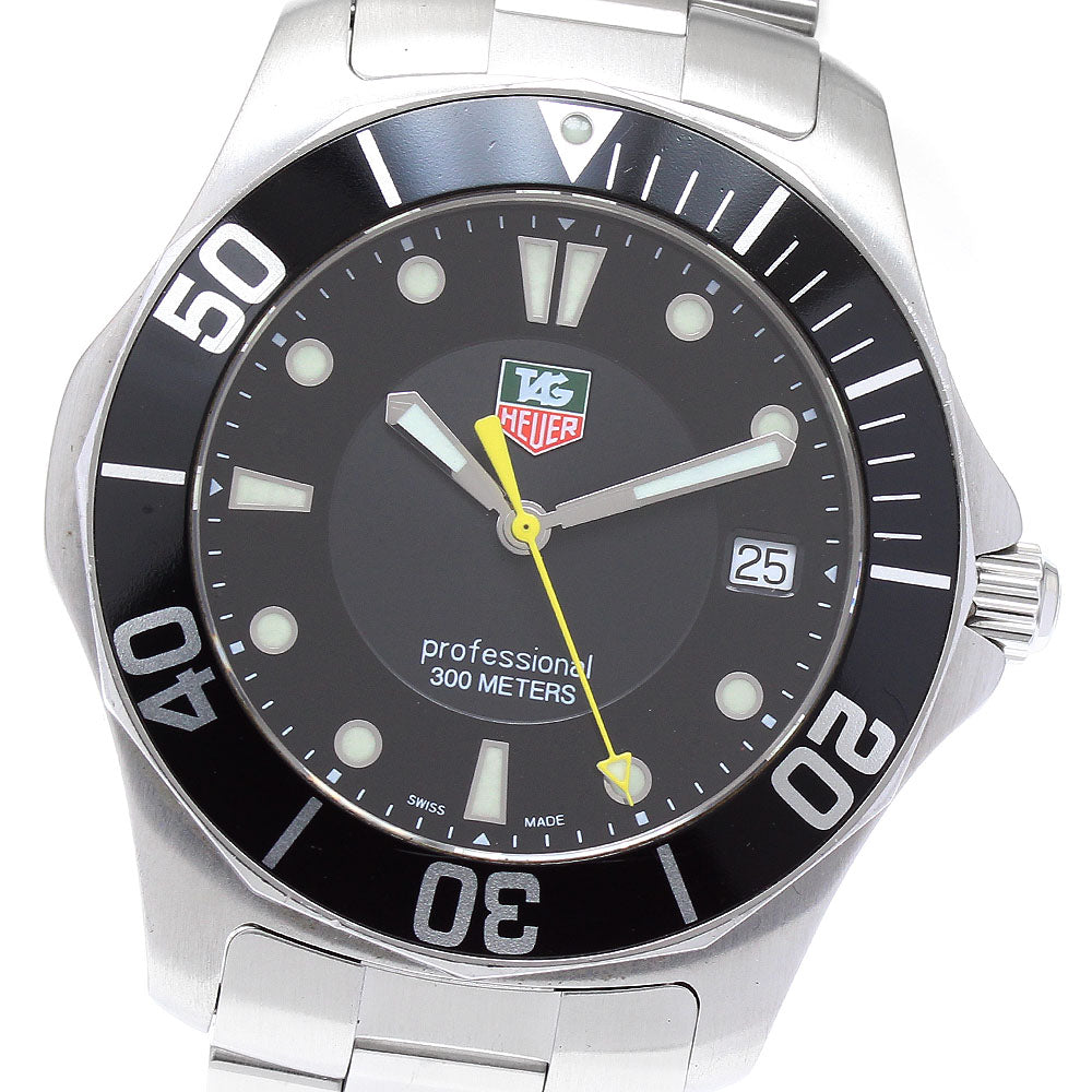 TAG HEUER Aqua racer WAB1110 Date black Dial Quartz Men's Watch_889779