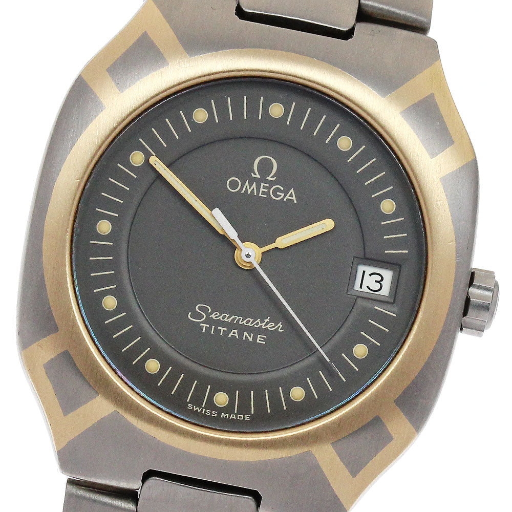 OMEGA Seamaster Polaris Date gray Dial Quartz Men's Watch_889789