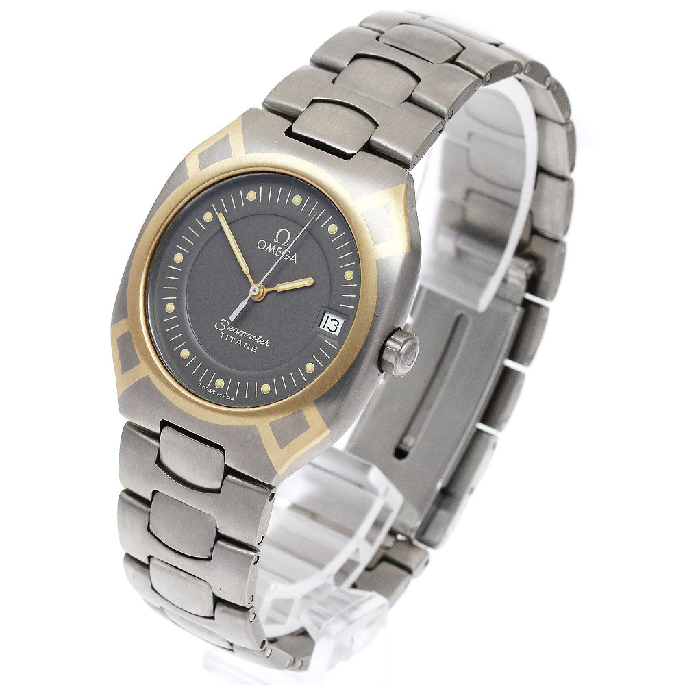 OMEGA Seamaster Polaris Date gray Dial Quartz Men's Watch_889789