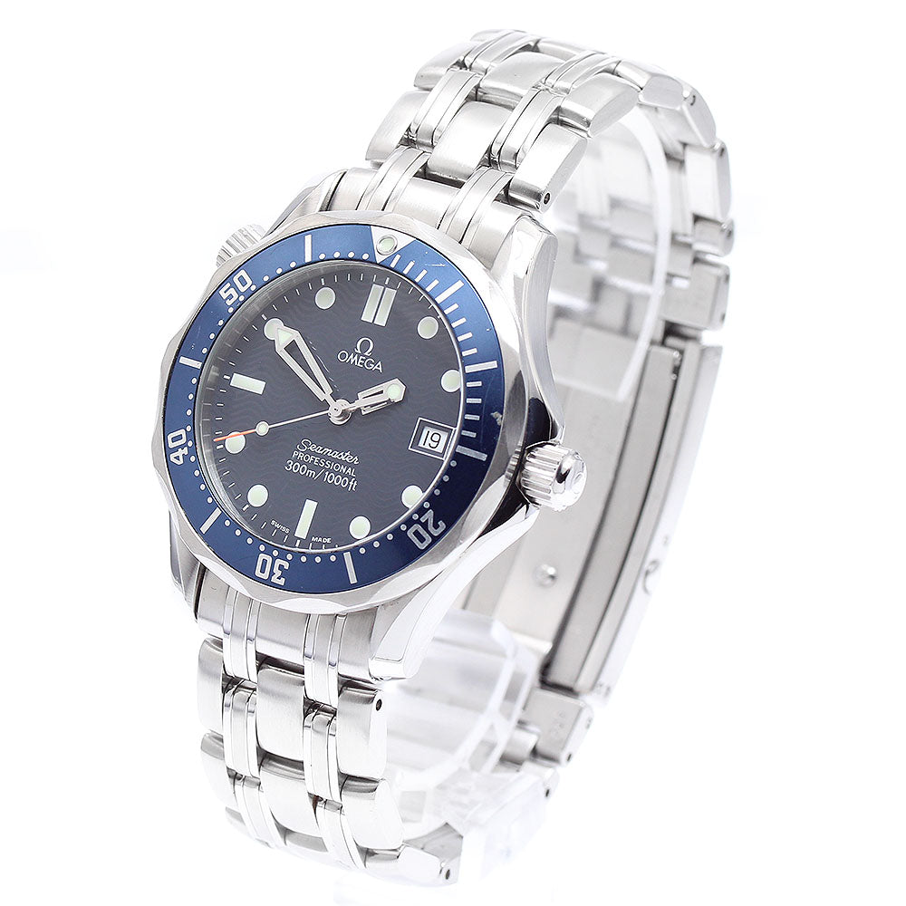 OMEGA Seamaster300 2561.80 Date Navy Dial Quartz Boy's Watch_889790