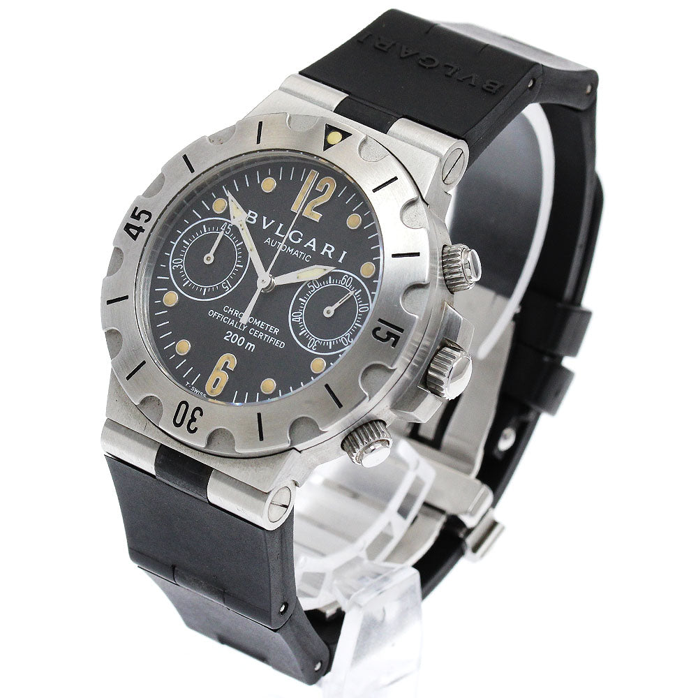 BVLGARI Diagono Scuba SCB38S Chronograph black Dial Automatic Men's Watch_889804