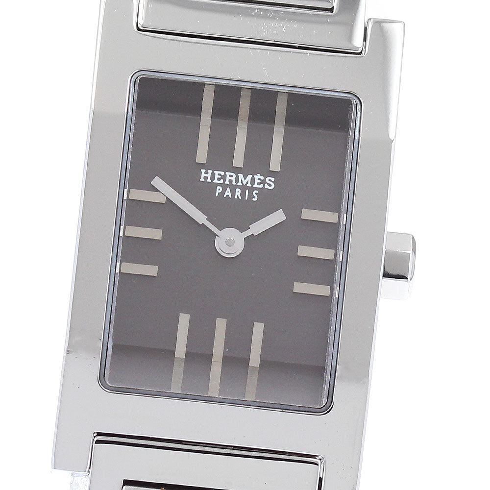 HERMES tandem TA1.210 gray Dial Quartz Ladies Watch_889820