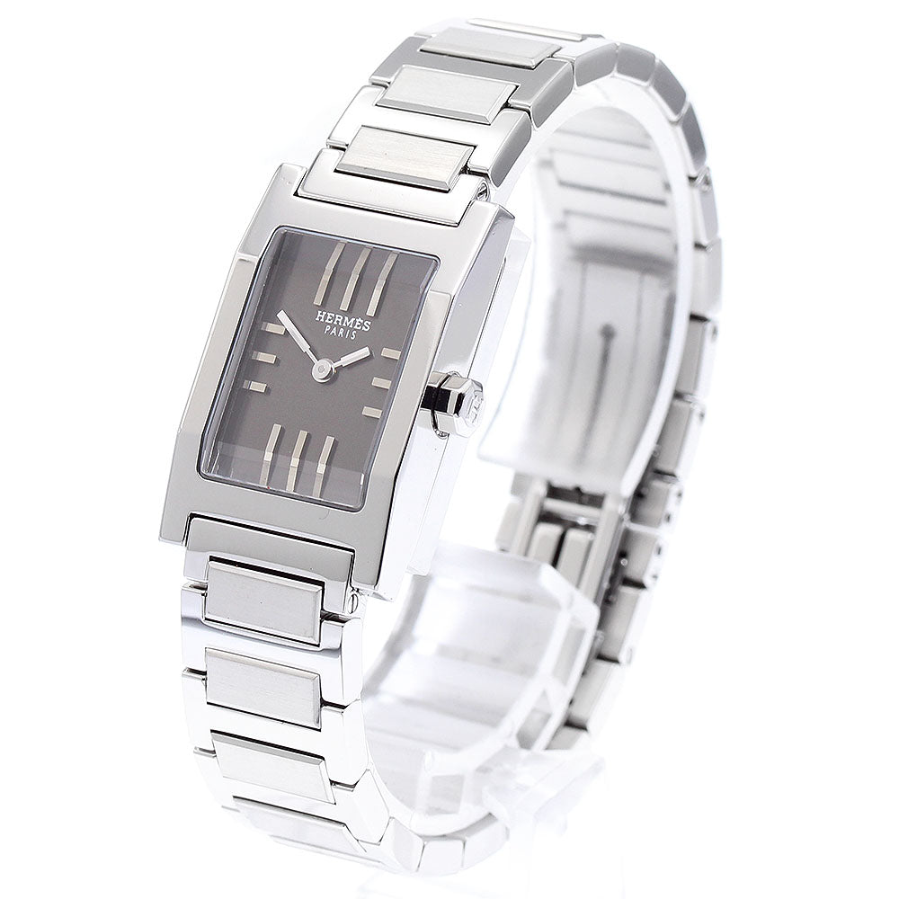 HERMES tandem TA1.210 gray Dial Quartz Ladies Watch_889820