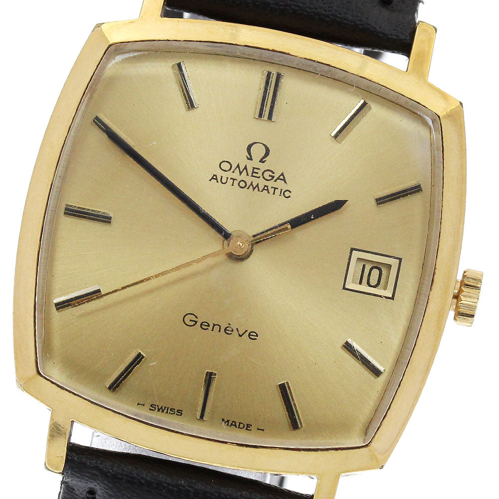 OMEGA Geneve 162.0042 Square Cal.1481 Date gold Dial Automatic Men's Watch_889833