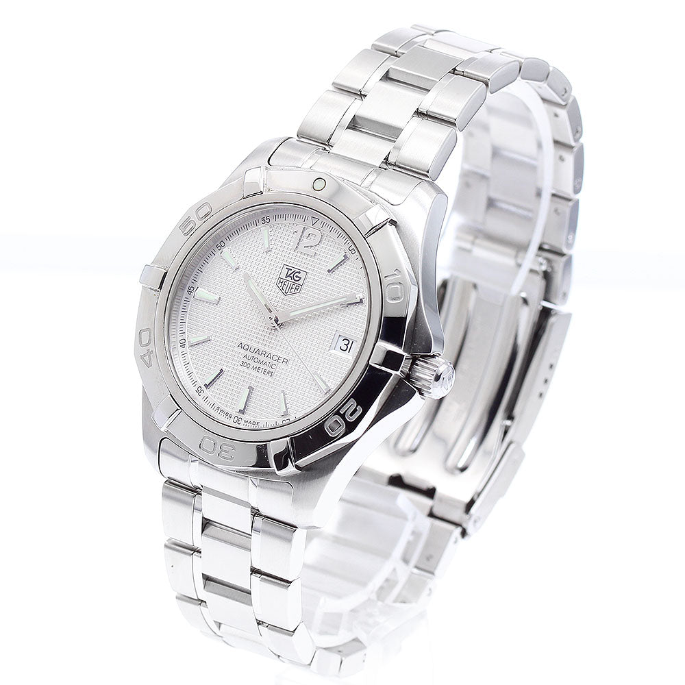 TAG HEUER Aquaracer WAF2111 Date Silver Dial Automatic Men's Watch_889835