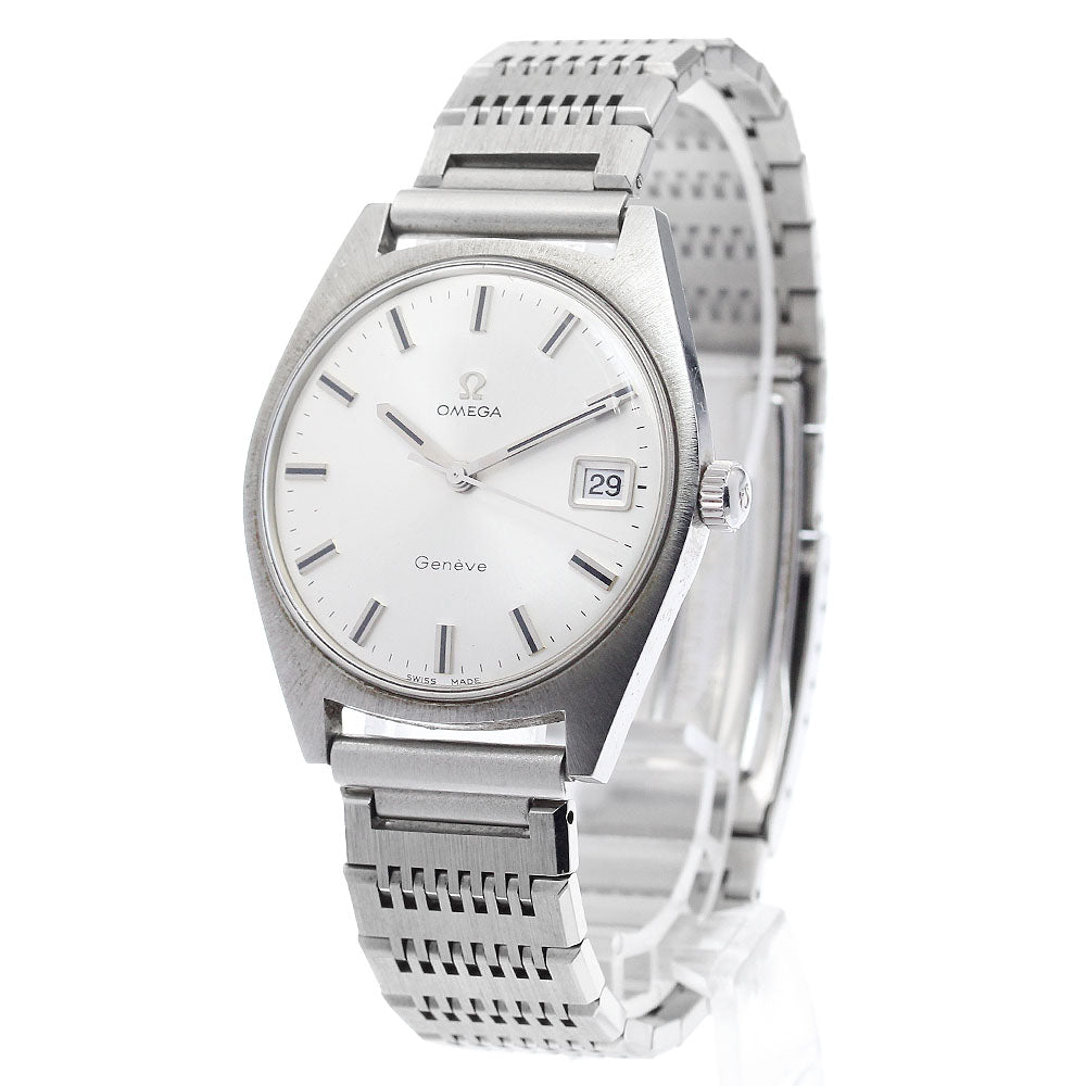 OMEGA Geneve 136.041 Date Cal.613 Silver Dial Hand Winding Men's Watch_889858
