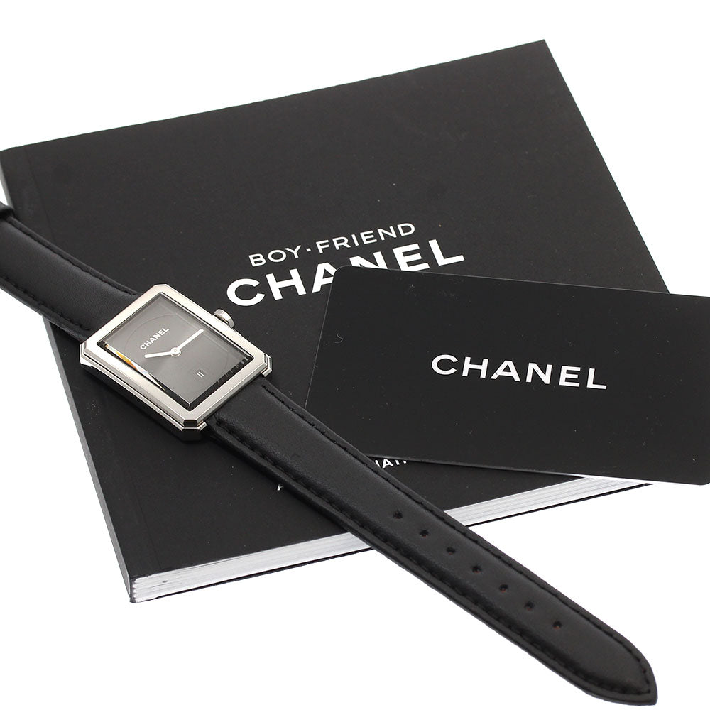 CHANEL boy friend H4884 Date black Dial Quartz Ladies Watch_889867