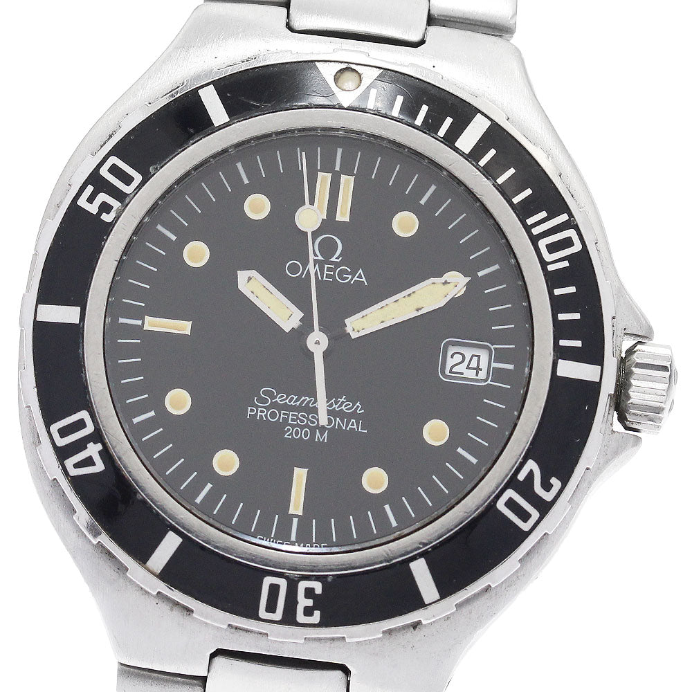 OMEGA Seamaster200 Date black Dial Quartz Men's Watch_889873