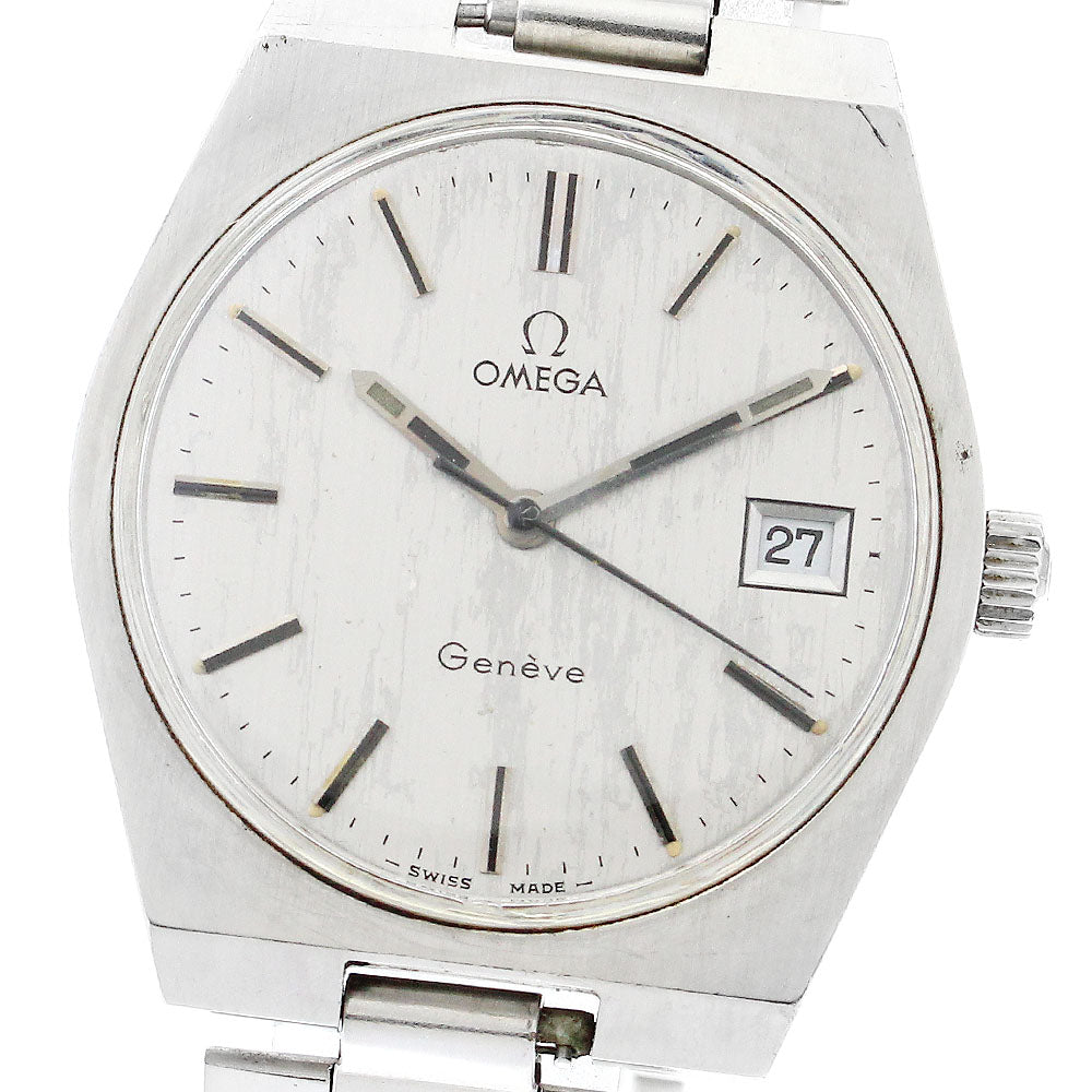 OMEGA Geneve 136.0050 Date Cal.613 Silver Dial Hand Winding Men's Watch_889874