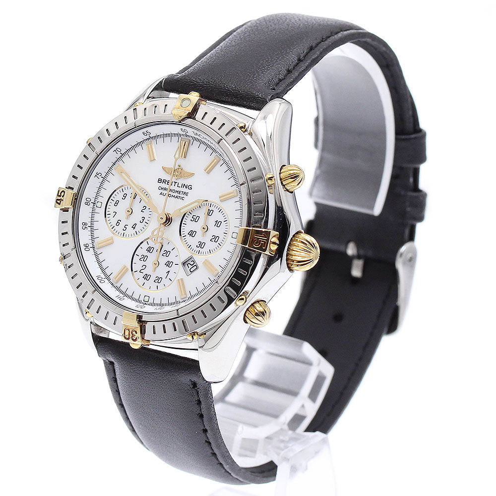 BREITLING Shadow flyback B35312 Chronograph White shell Dial Automatic Men's Watch_889877