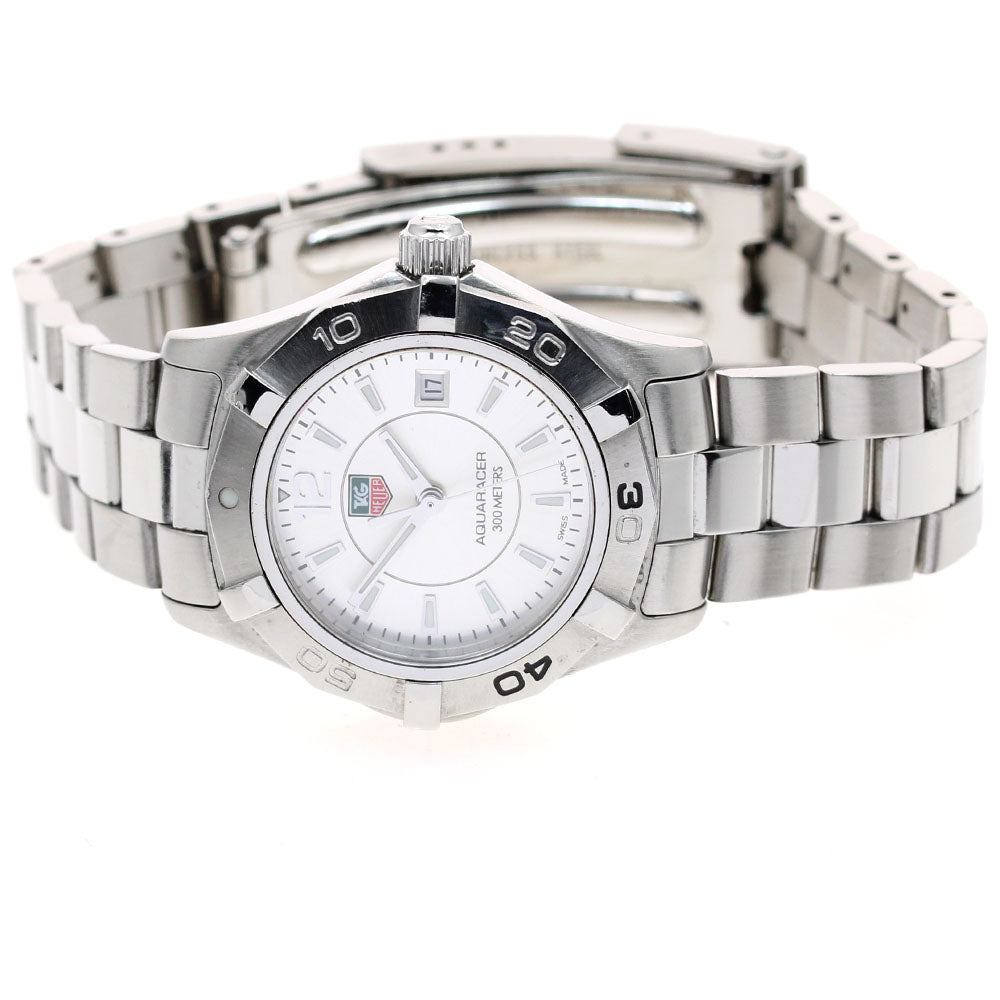TAG HEUER Aqua racer WAF1412 Date Silver Dial Quartz Ladies Watch_889878
