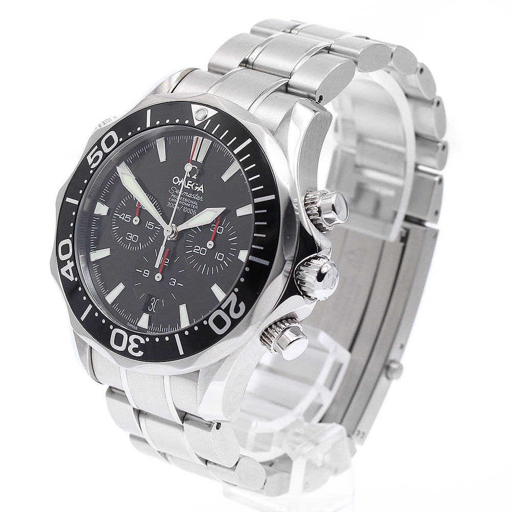 OMEGA Seamaster300 2594.50 Chronograph Date black Dial AT Men's Watch_890077