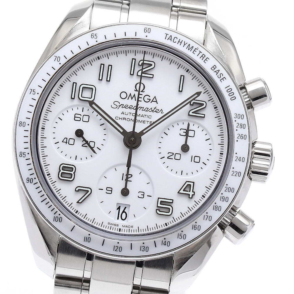 OMEGA Speedmaster 324.30.38.40.04.001 Chronograph white Dial AT Ladies_890089