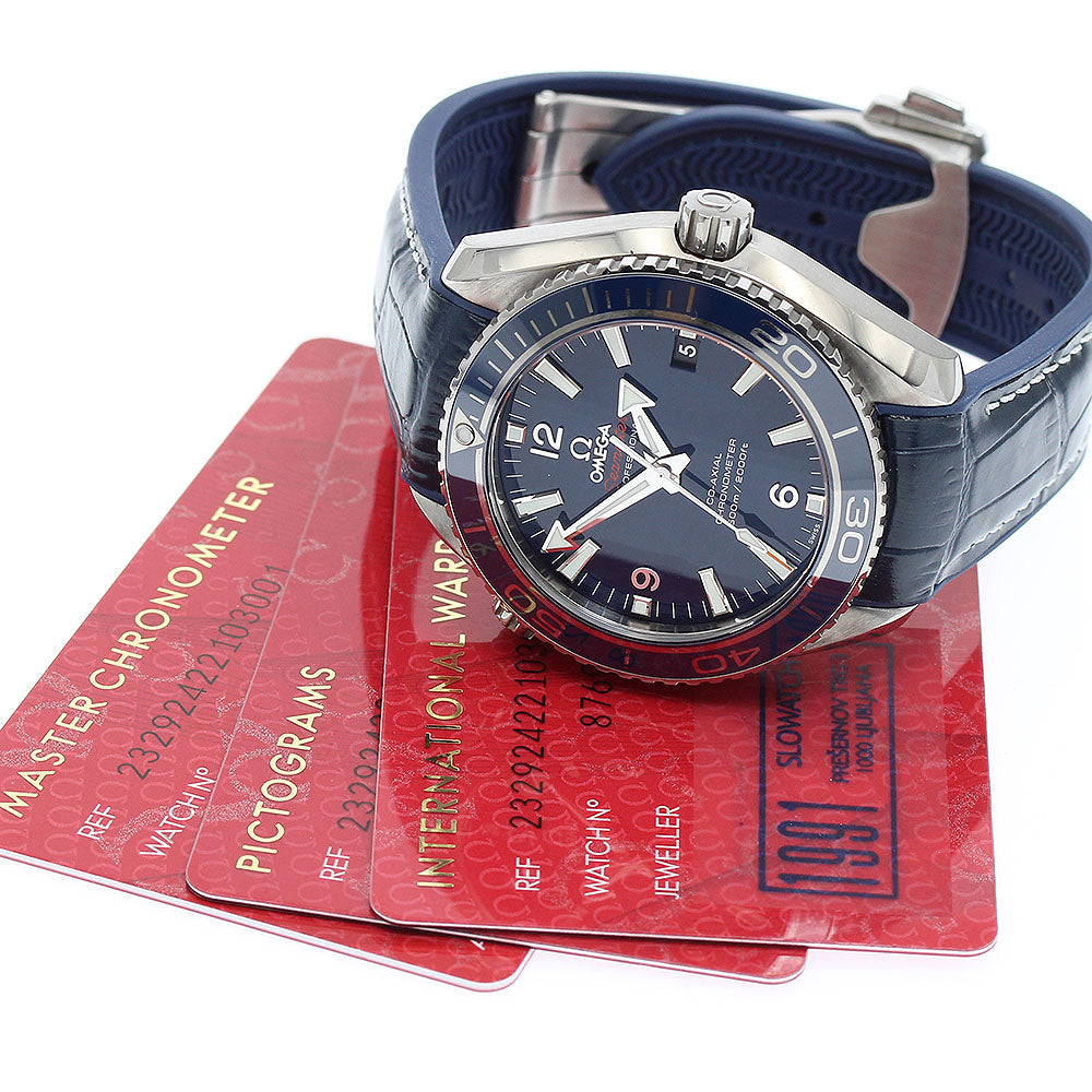 OMEGA Seamaster Planet Ocean 600 232.92.42.21.03.001 Date Navy Dial Automatic Men's Watch_890090