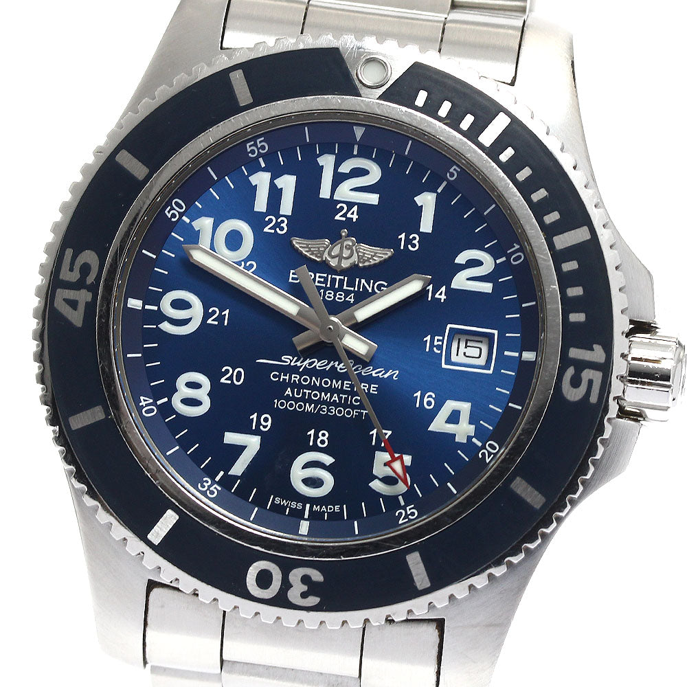 BREITLING Super Ocean II 44 A17392 Date blue Dial Automatic Men's Watch_890091