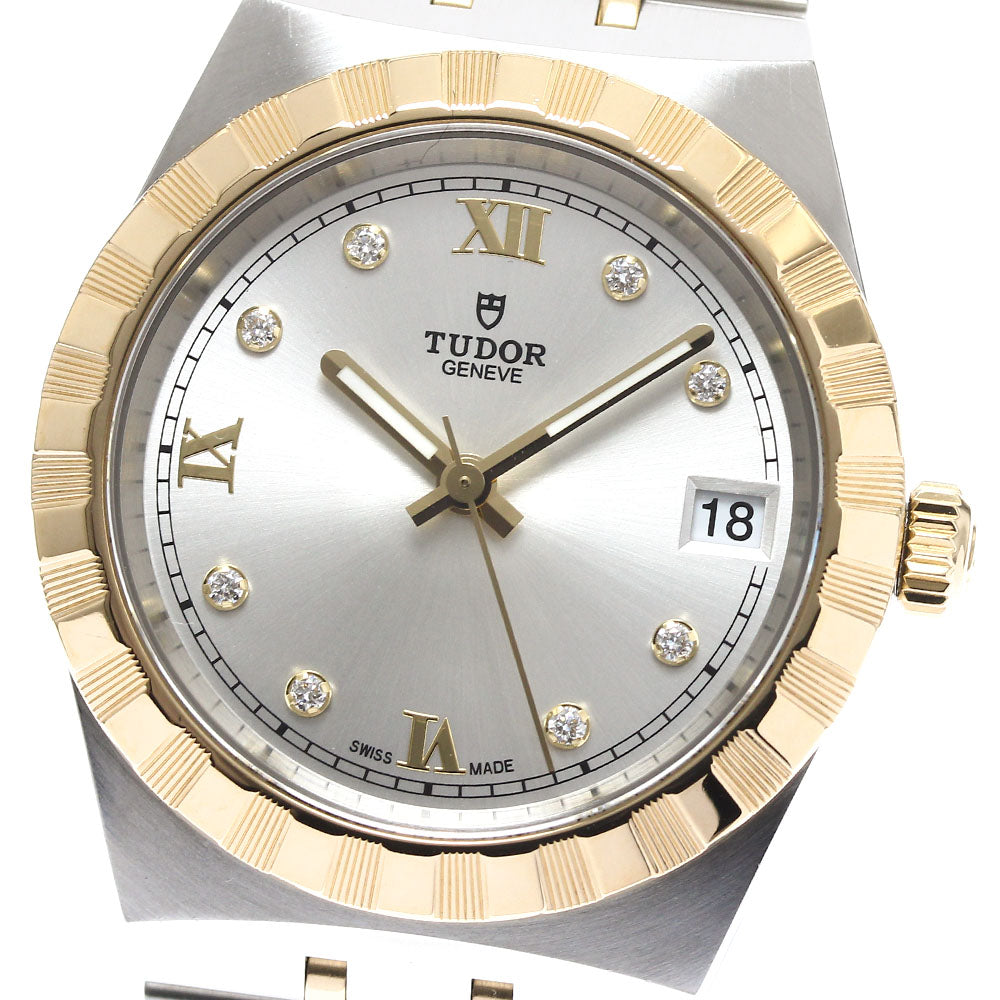 TUDOR Royal 28403 Date 8P diamond Silver Dial Automatic Boy's Watch_890104