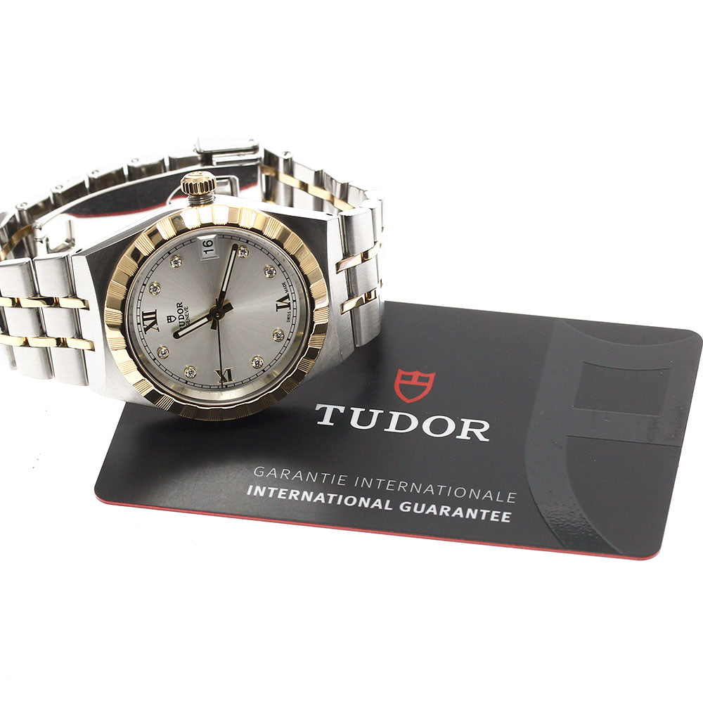 TUDOR Royal 28403 Date 8P diamond Silver Dial Automatic Boy's Watch_890104