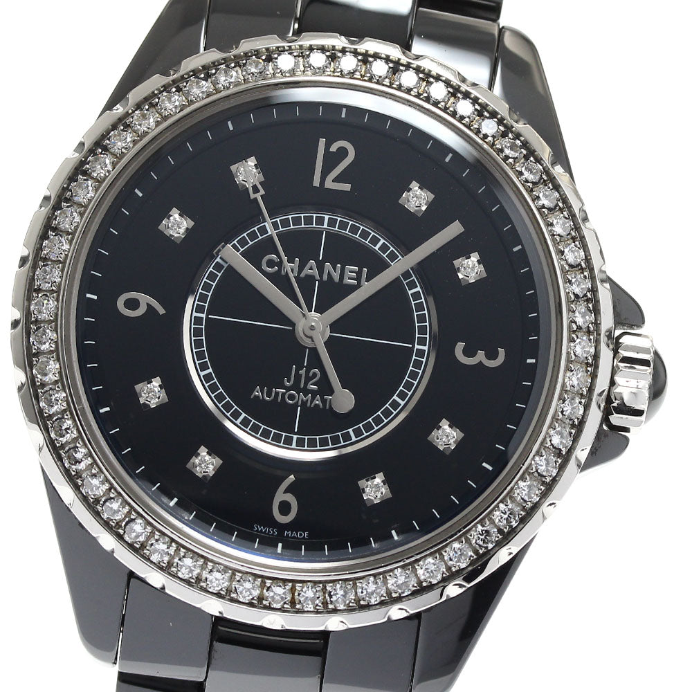 CHANEL J12 H3109 Black ceramic diamond bezel Automatic Men's Watch_890149