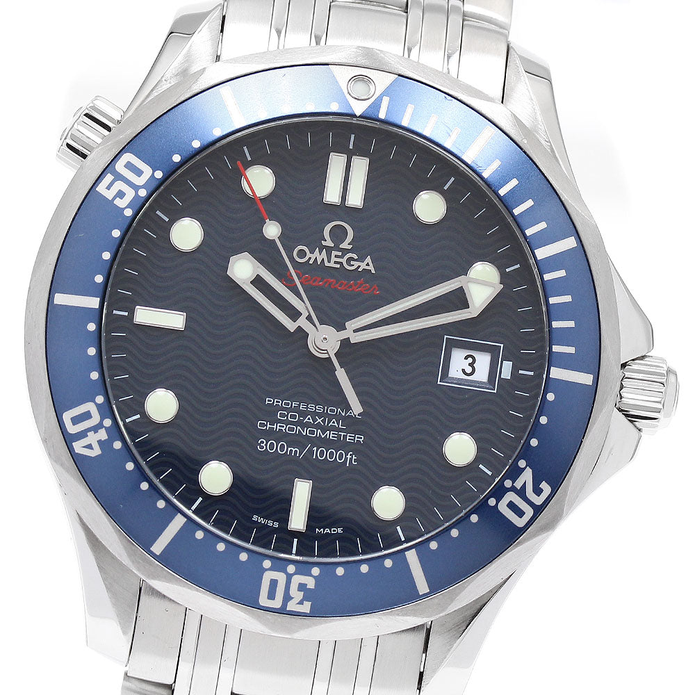 OMEGA Seamaster300 2220.80 Co-Axial Date Navy Dial Automatic Men's Watch_890165