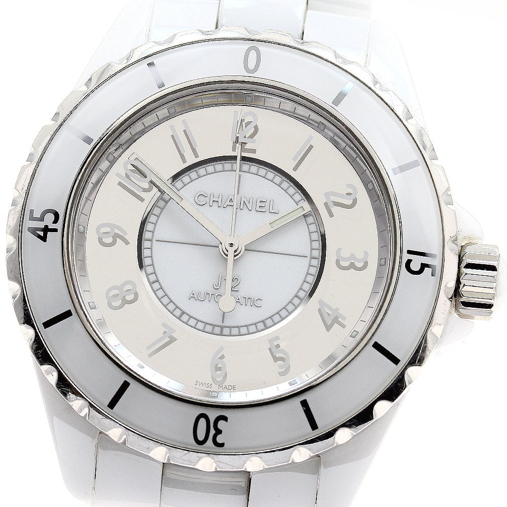 CHANEL J12 Mirror H4862 White Ceramic Automatic Men's Watch_890175