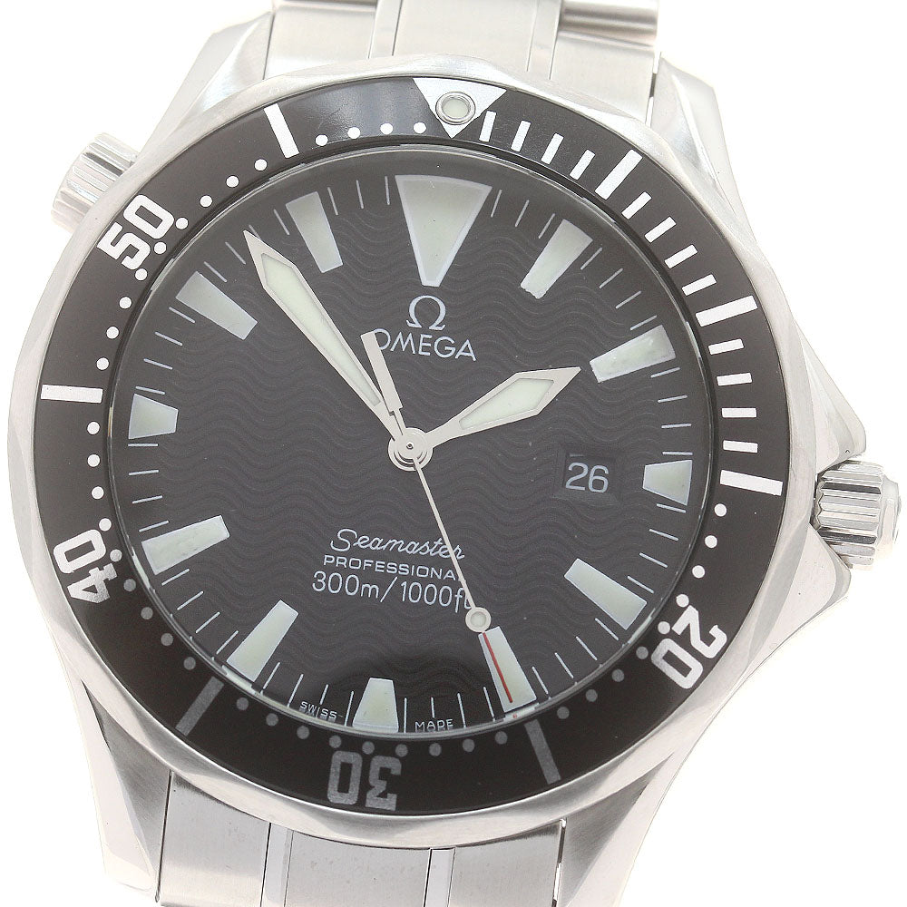 OMEGA Seamaster300 2264.50 Date black Dial Quartz Men's Watch_890203