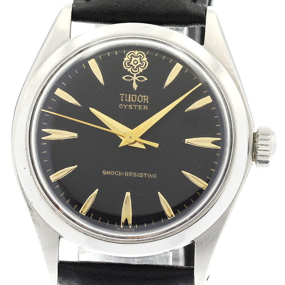 TUDOR Oyster 7934 black Dial Hand Winding Men's Watch_890238