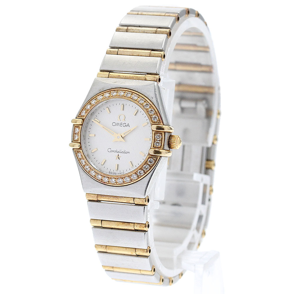 OMEGA Constellation 1267.30 diamond bezel full bar Quartz Ladies Watch_890246