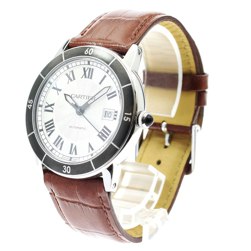 CARTIER Ronde Croisier de Cartier WSRN0002 Date Silver Dial Automatic Men's Watch_890251