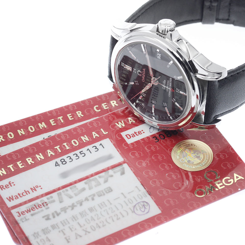 OMEGA De Ville 4833.51.31 GMT Co-Axial Automatic Men's Watch_890276