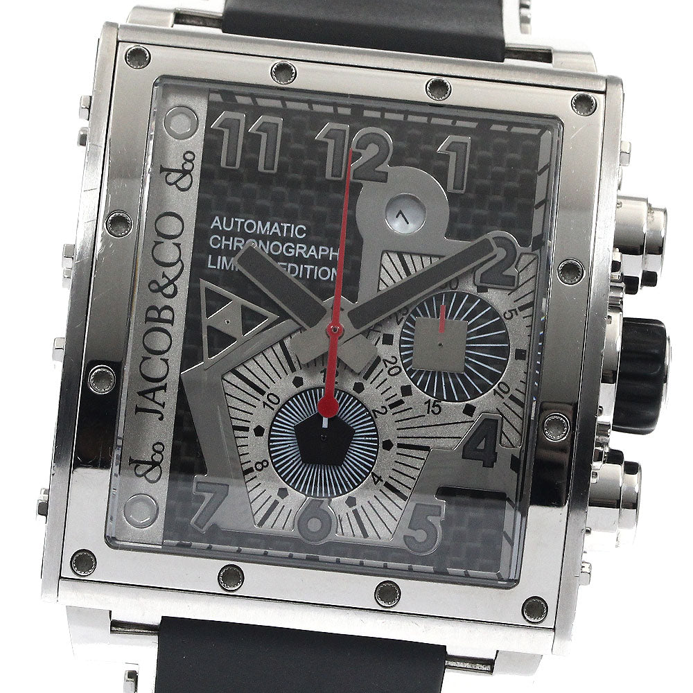 JACOB&CO Epic I JC-V2Q1 Limited to 1800 chronographs Black / Silver Dial Automatic Men's Watch_890308