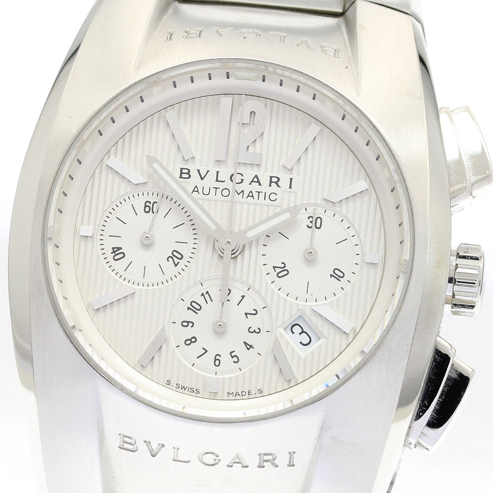 BVLGARI Elgon EG35SCH Chronograph Date Silver Dial Automatic Boy's Watch_890336