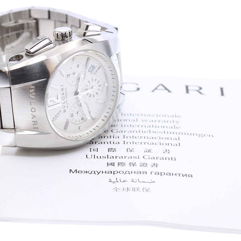 BVLGARI Elgon EG35SCH Chronograph Date Silver Dial Automatic Boy's Watch_890336