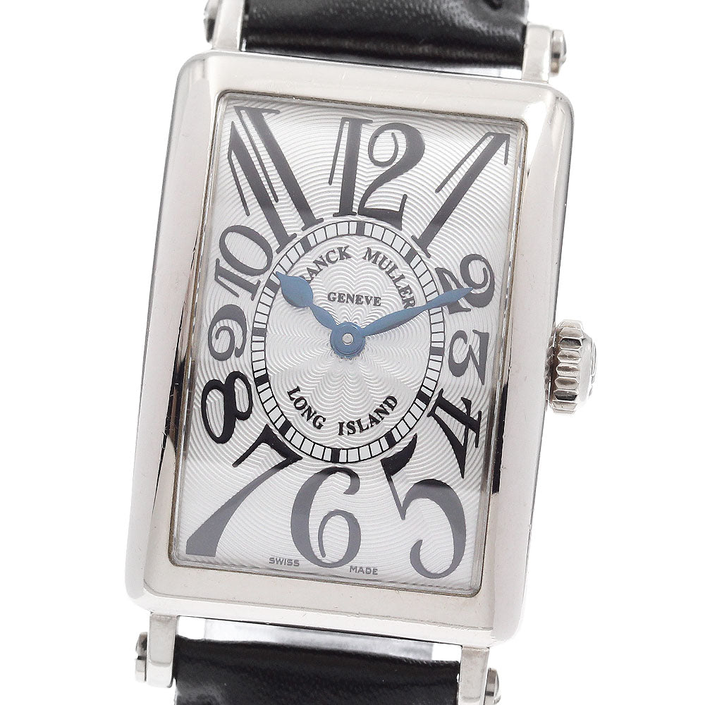 FRANCK MULLER Long Island 902QZ K18WG Silver Dial Quartz Ladies Watch_890349