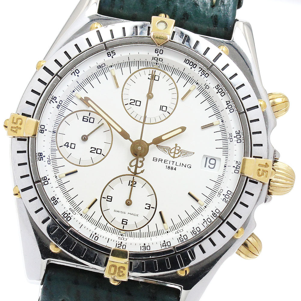 BREITLING Chronomat Bikoro B13050 Date Chronograph white Dial Automatic Men's Watch_890360