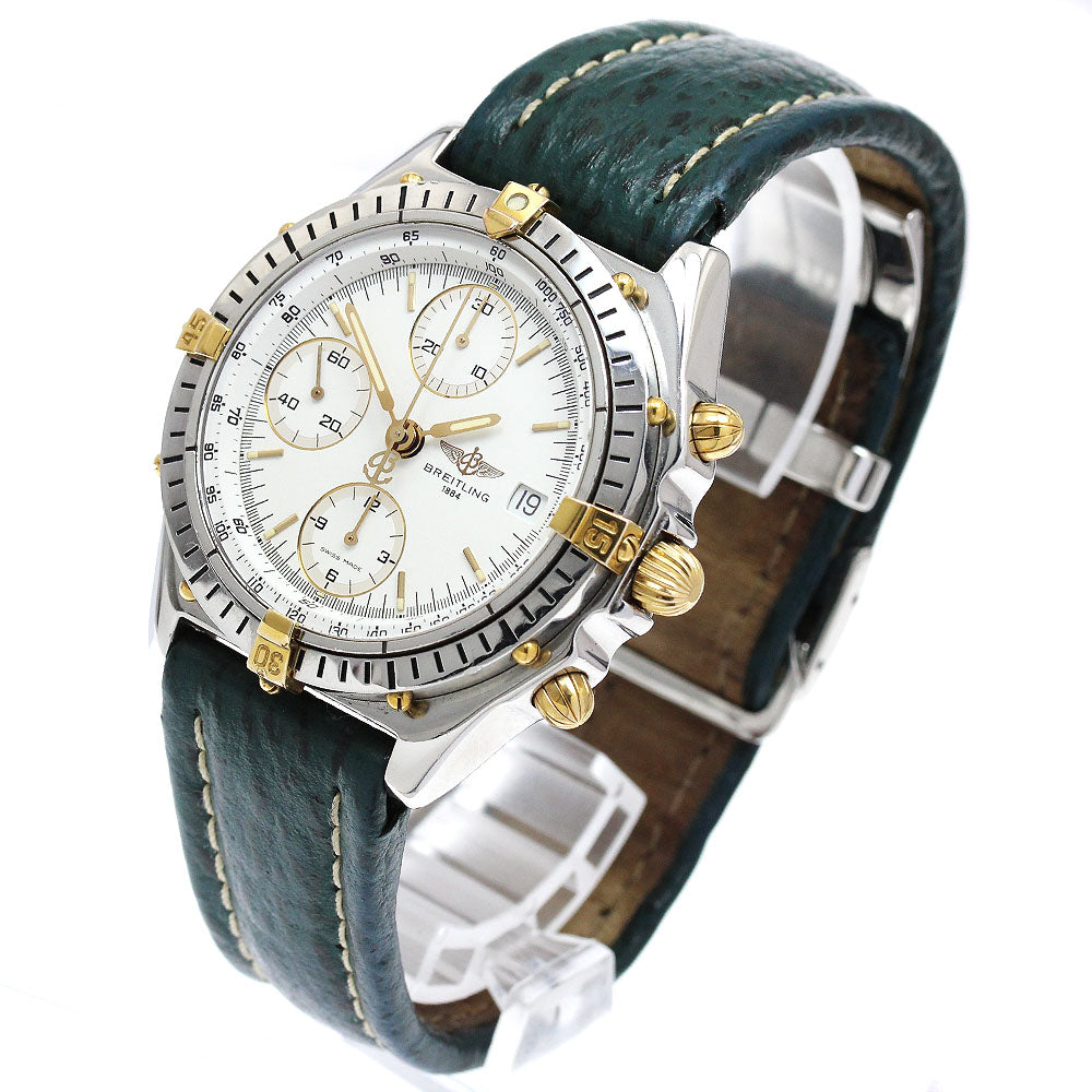 BREITLING Chronomat Bikoro B13050 Date Chronograph white Dial Automatic Men's Watch_890360