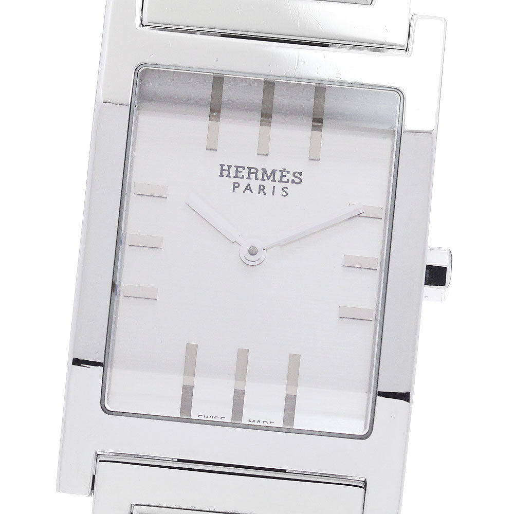 HERMES tandem TA1.710 Silver Dial Quartz Men's Watch_890366
