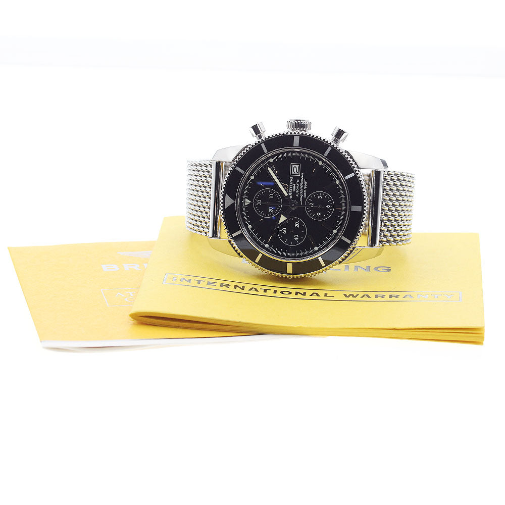 BREITLING Superocean Heritage A13320 Chronograph black Dial AT Men's_890374