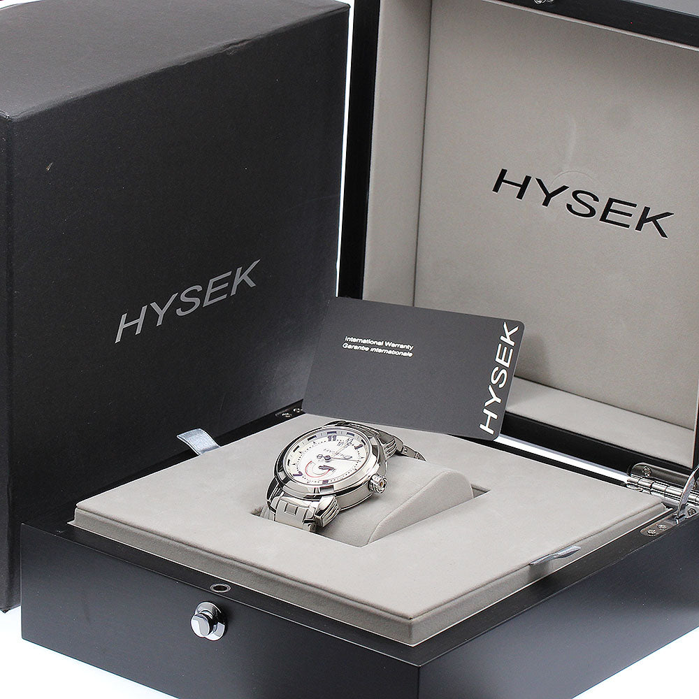 HYSEK IO IO4209A09 Date power reserve Silver Dial Automatic Men's Watch_890375