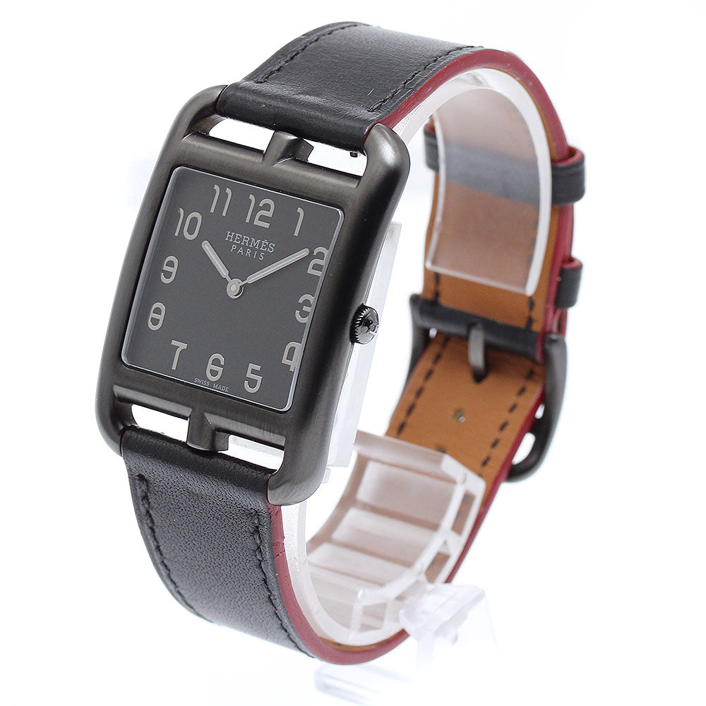 HERMES Cape Cod GM Shadow CC3.711 black Dial Quartz Boy's Watch_890393