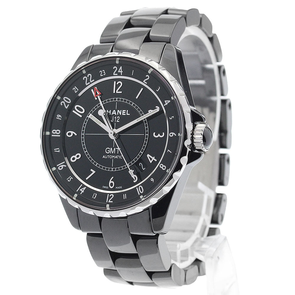 CHANEL J12 GMT H3102 Black ceramic black Dial Automatic Men's Watch_890397