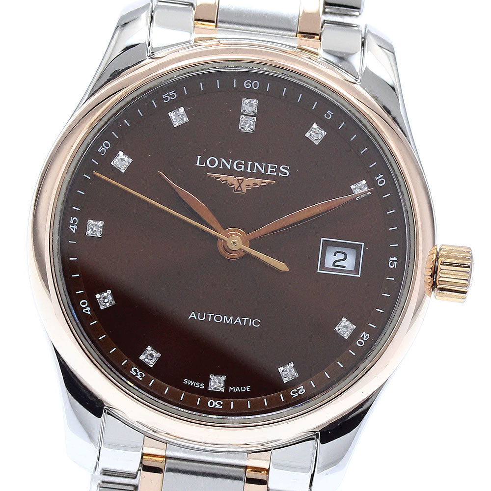 LONGINES Master collection L2.257.5 K18PG2 tone 12P diamond AT Ladies_890401