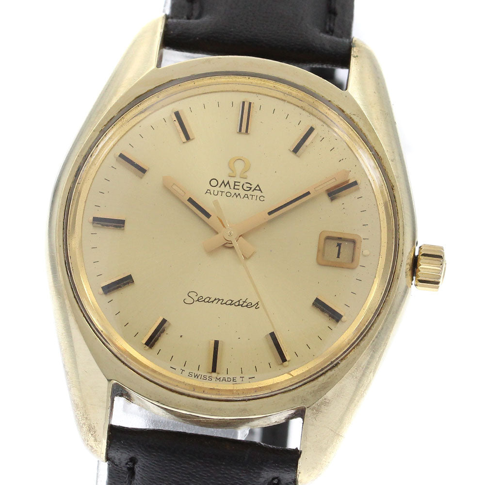 OMEGA Seamaster 166.067 Date Cal.565 gold Dial Automatic Men's Watch_890412