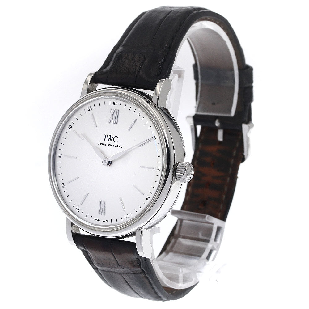 IWC SCHAFFHAUSEN Portofino Pure Classic IW511102 Hand Wind Silver Dial Hand Winding Men's Watch_890428