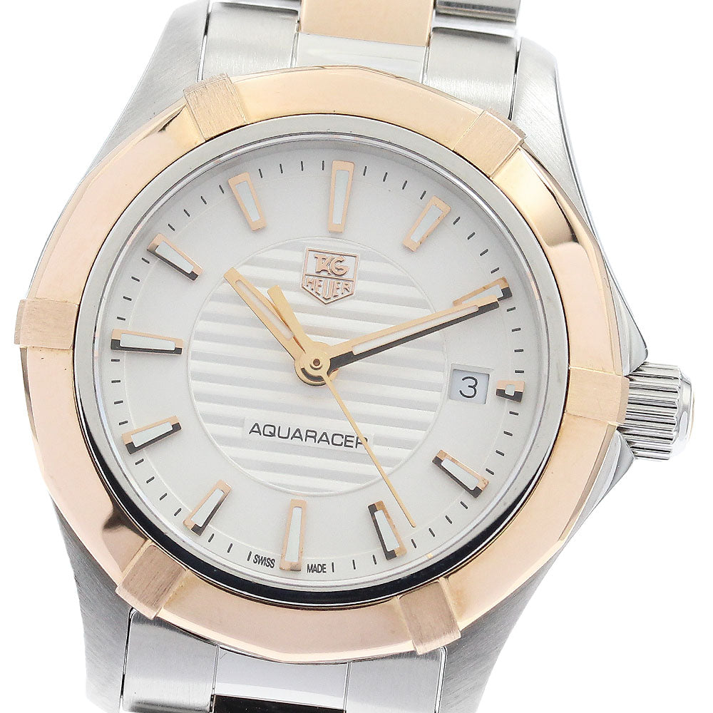 TAG HEUER Aqua racer WAP1450 Date Silver Dial Quartz Ladies Watch_890429