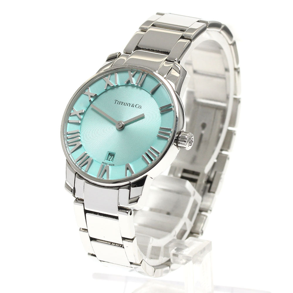 TIFFANY&Co. Atlas 2 hand 63452793 Date blue Dial Quartz Ladies Watch_890434